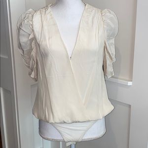 NWT ASTR the Label Cream Bodysuit